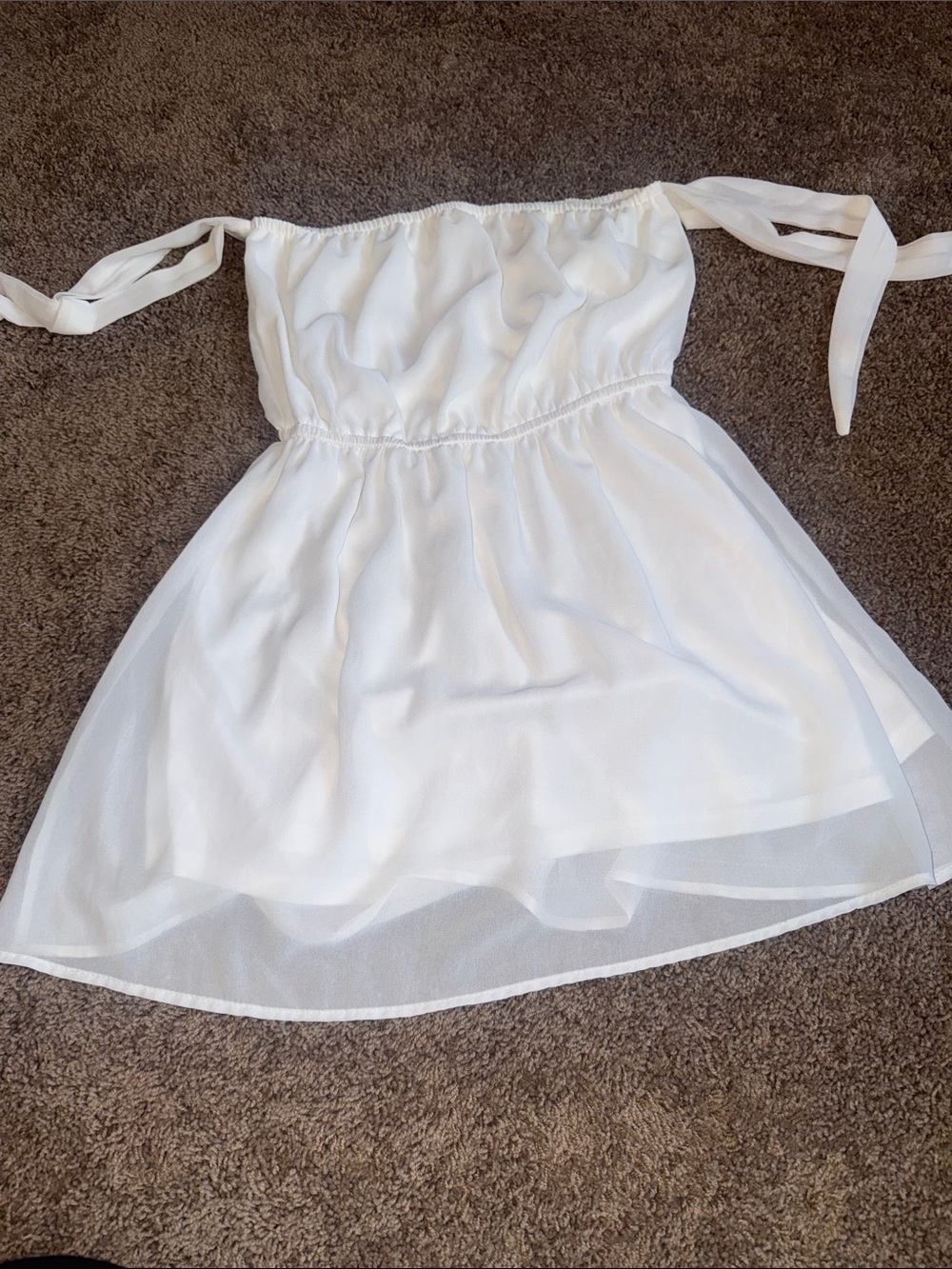 Romwe white mini dress